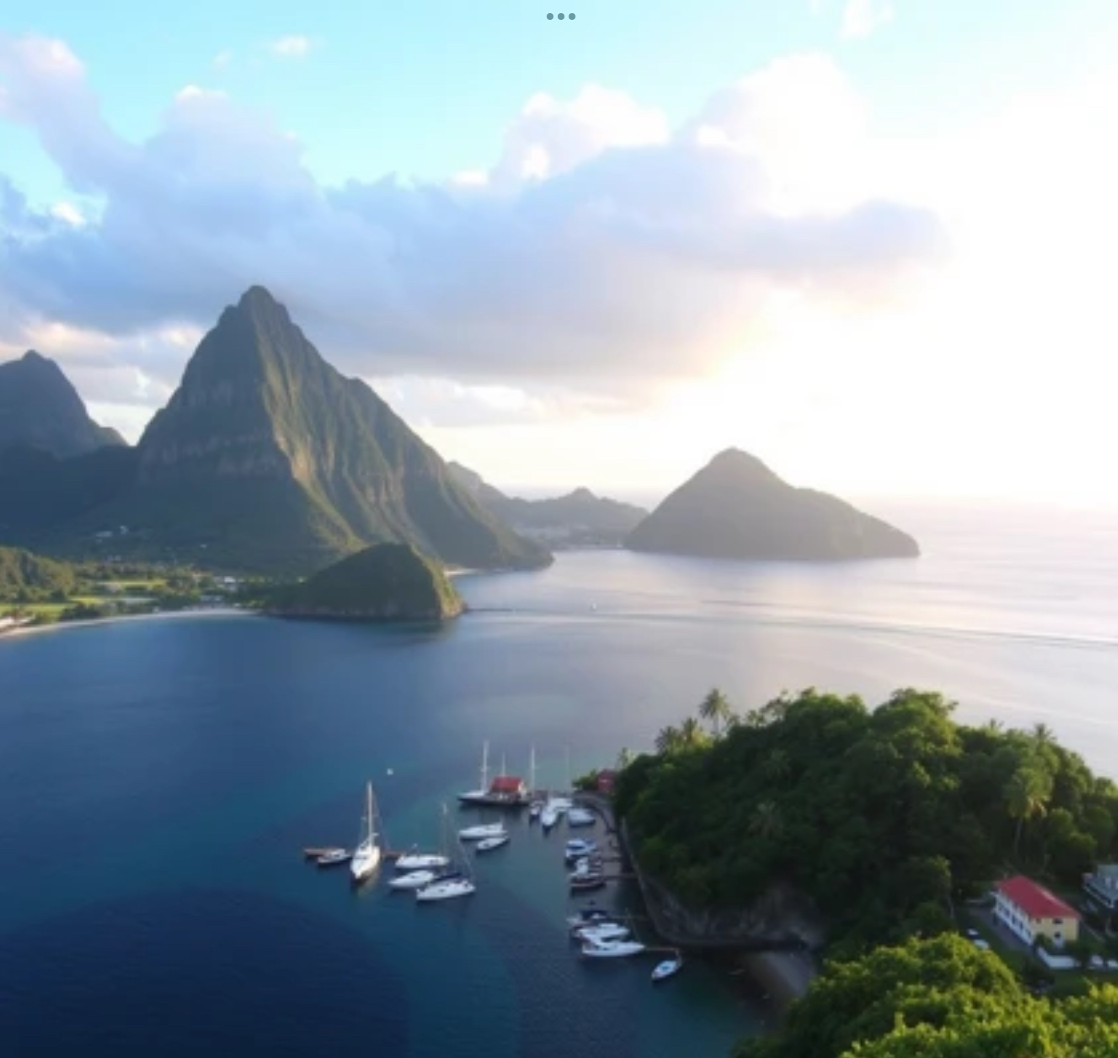 AI generated image of Saint Lucia